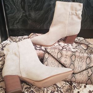 Sole Society Grey Suede Ankle Boot